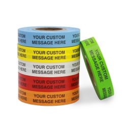 Custom Imprinted Adhesive Tape with Your Message: 1/2" x 500"
